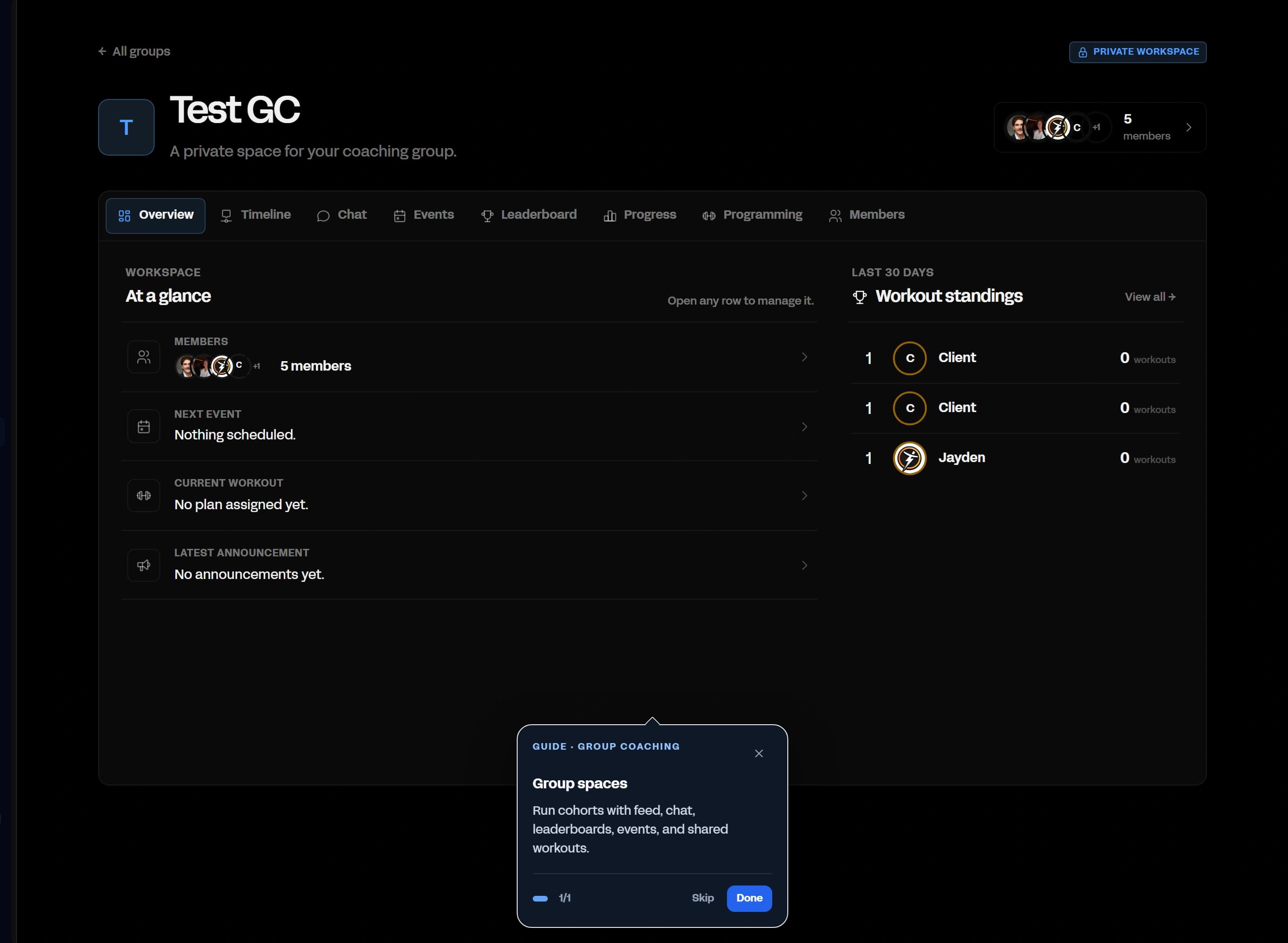 Coach a room, not just a roster product screenshot