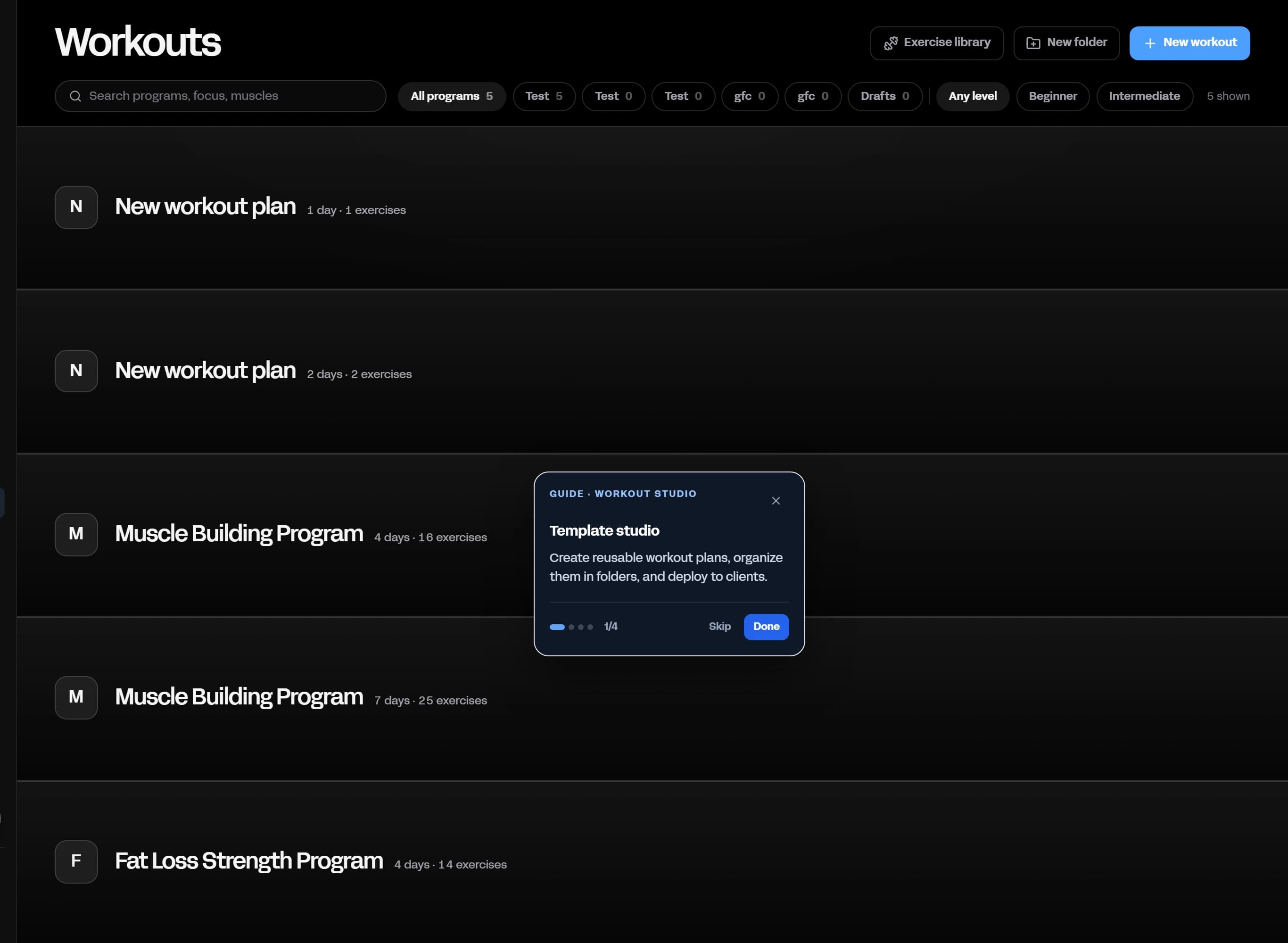 Build the week by moving it product screenshot