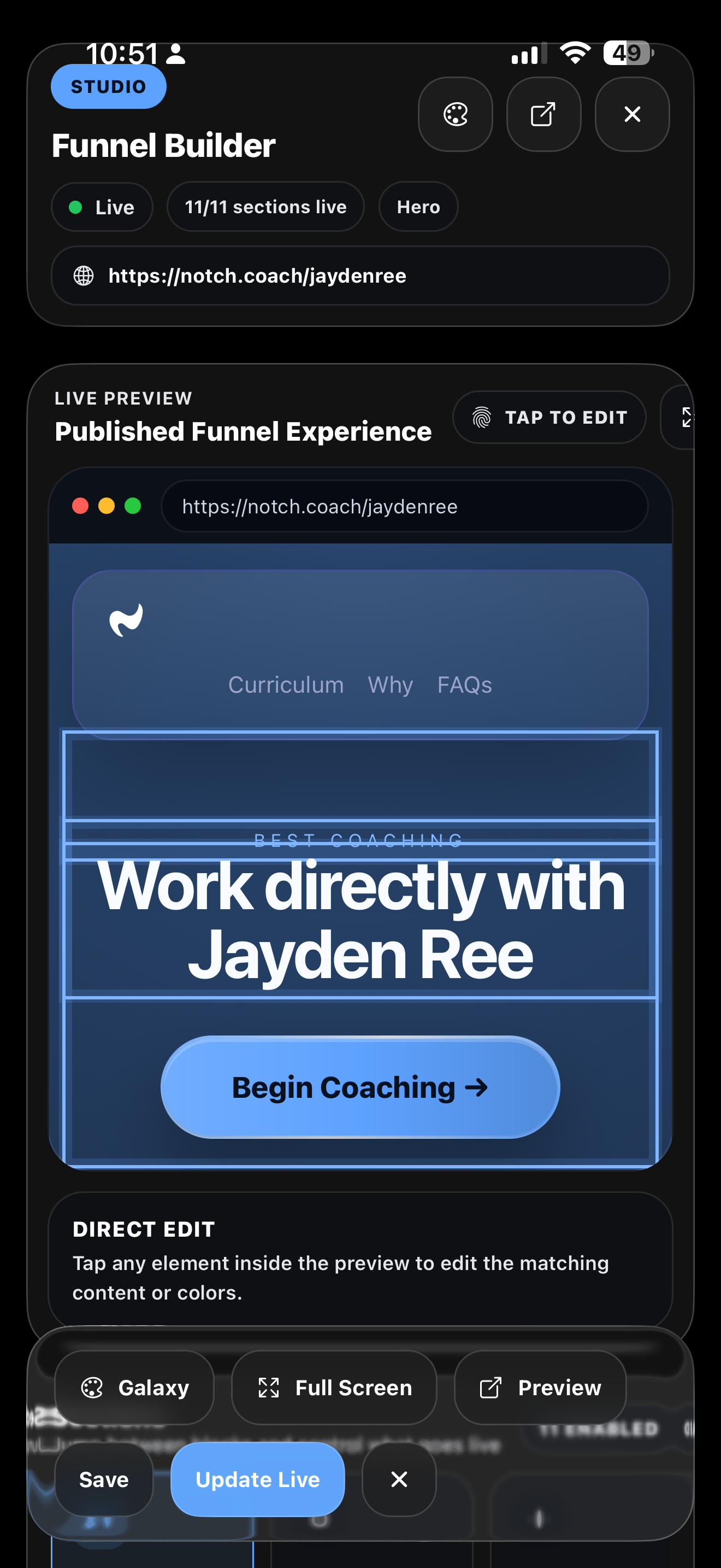 funnel screenshot